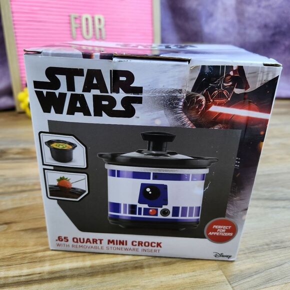 🔸️🔹️NIB Star Wars R2D2 Mini Crock Pot w/Removable Stoneware Insert - Picture 5 of 6